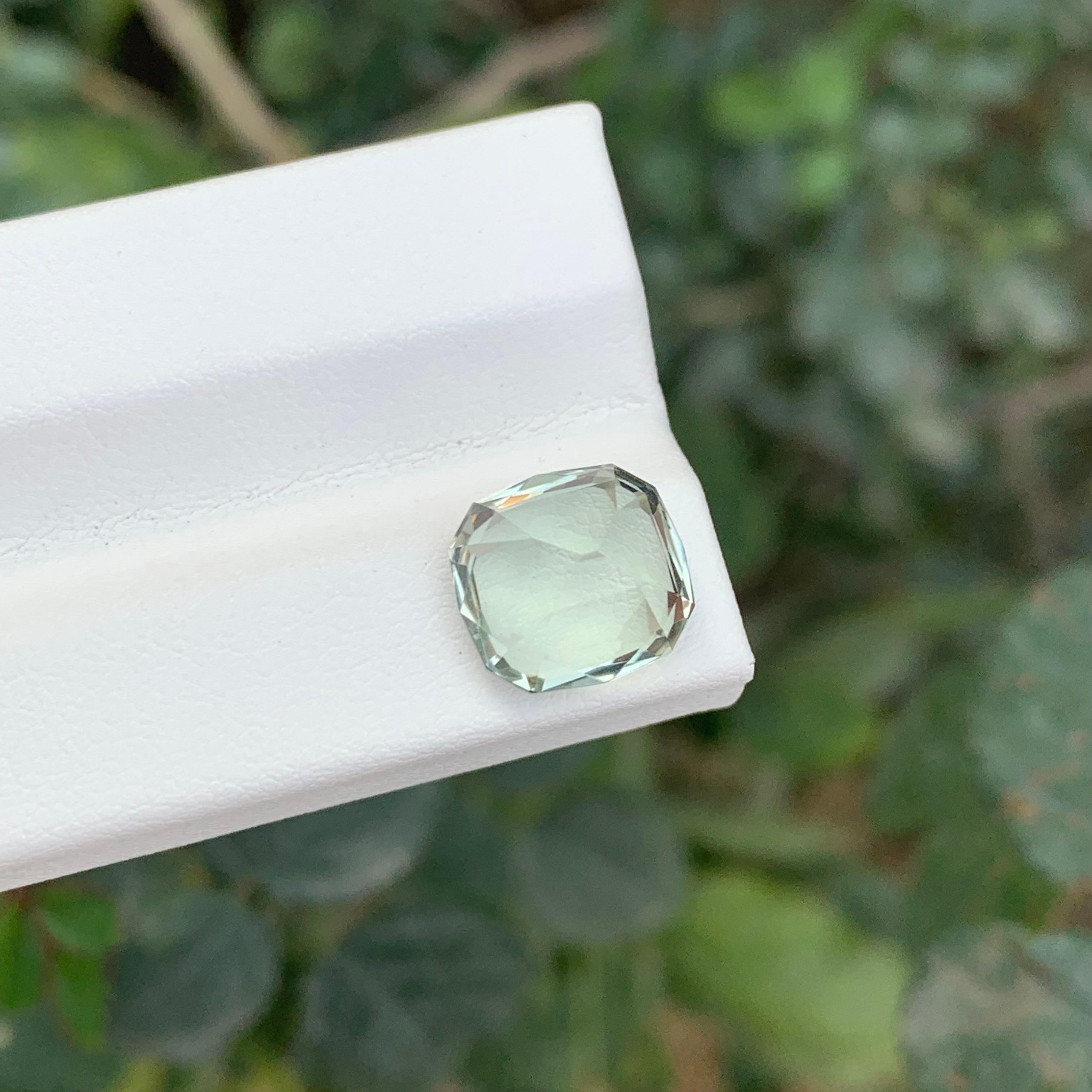 4,75 quilates de amatista verde natural suelta Prasiolita Brasil Gema Corte cojín en venta