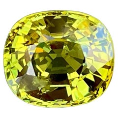4.75 carats Yellow Garnet Stone Cushion Cut Gemstone from Mali