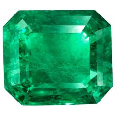 4,75 Karat sambischer Smaragd Oktagon