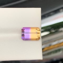 4.75 CTs Natural Bolivian Ametrine for Ring Jewelry Purple Yellow Bicolor Quartz