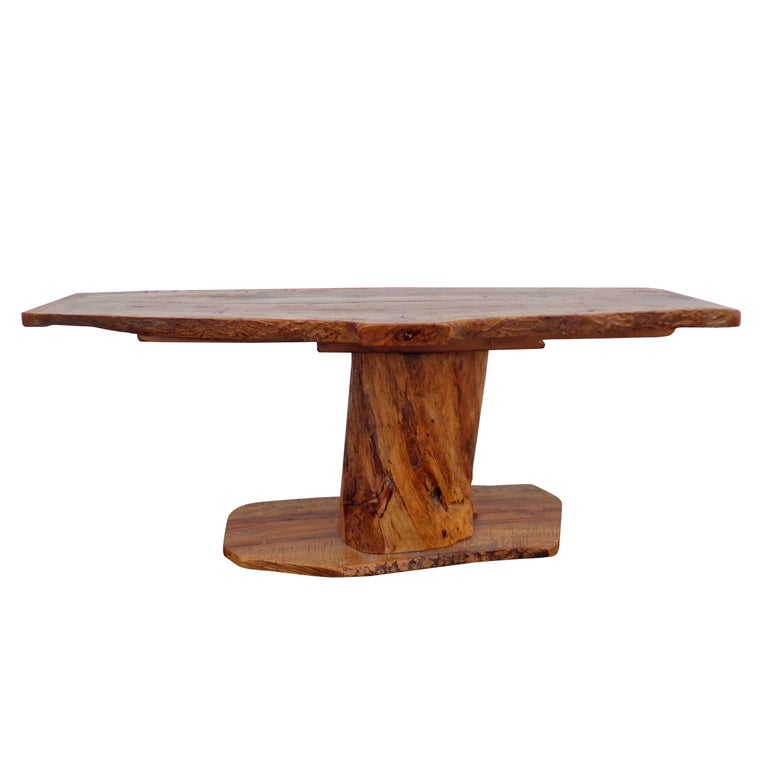 20th Century Live Edge Coffee Table For Sale