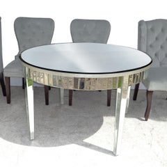 Mirrored Table and Archer Dining Chairs by Z Gallerie