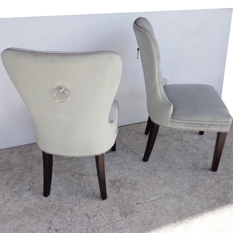 Mirrored Table and Archer Dining Chairs by Z Gallerie For Sale at 1stDibs z gallerie mirrored