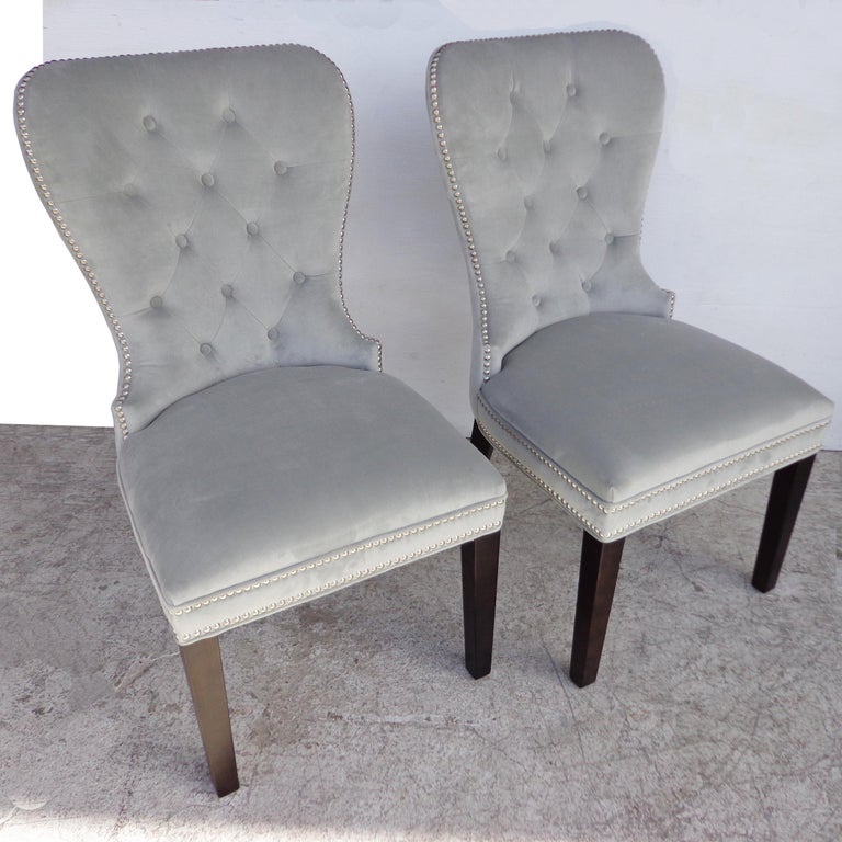 Mirrored Table and Archer Dining Chairs by Z Gallerie For Sale at 1stDibs z gallerie mirrored