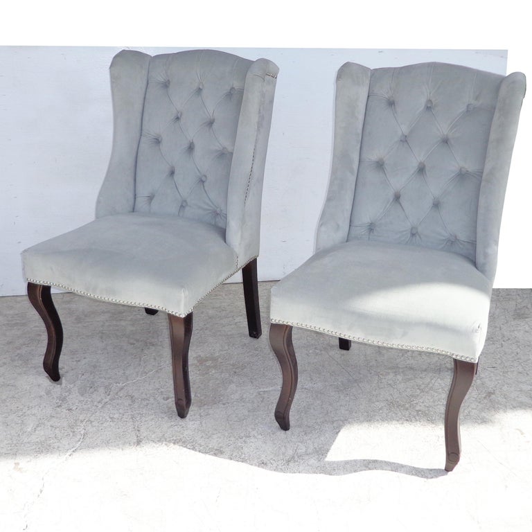 Mirrored Table and Archer Dining Chairs by Z Gallerie For Sale at