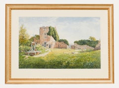 Arthur Suker (1857-1902) - Late 19th Century Watercolour, Grounds of Ruins