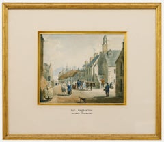 Attrib. Thomas Fairbairn (1820-1884) - Framed Watercolour, Old Dumbarton