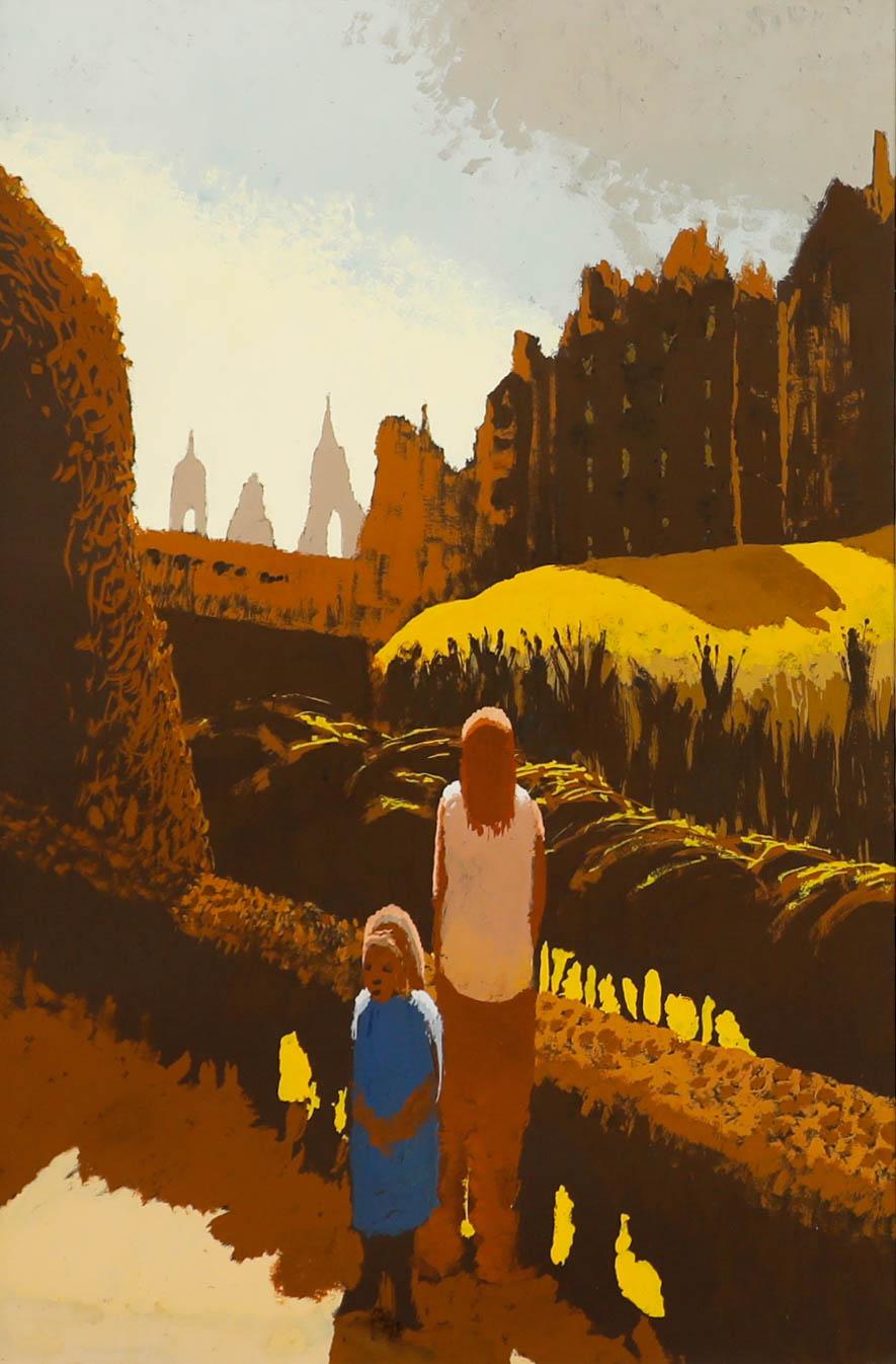 John Semmence (1930-1985) - Gouache des mittleren 20. Jahrhunderts, Edinburgh – Art von Unknown