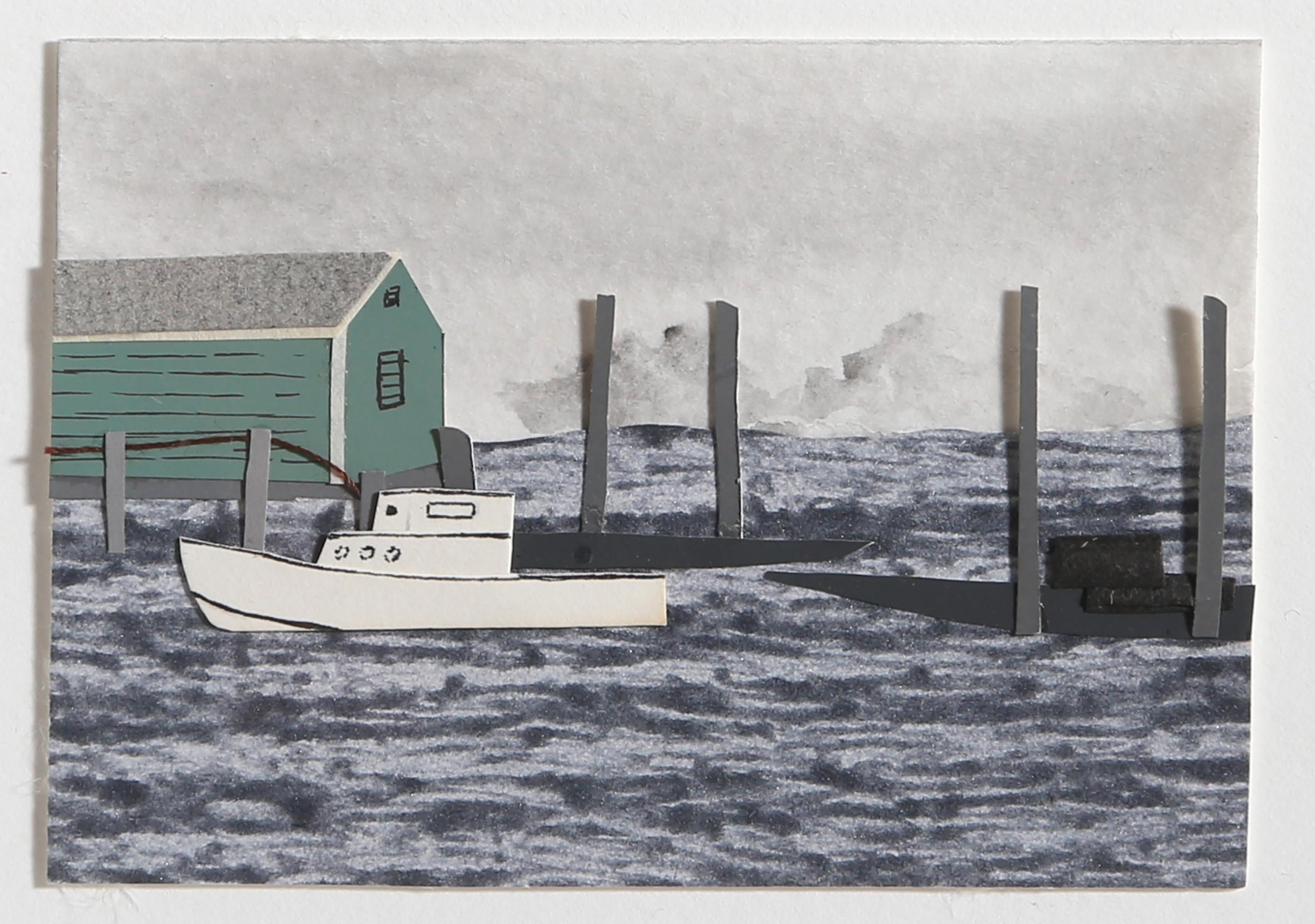 Bait Shed, collage contemporaneo di Judith Stoddard King in vendita 2