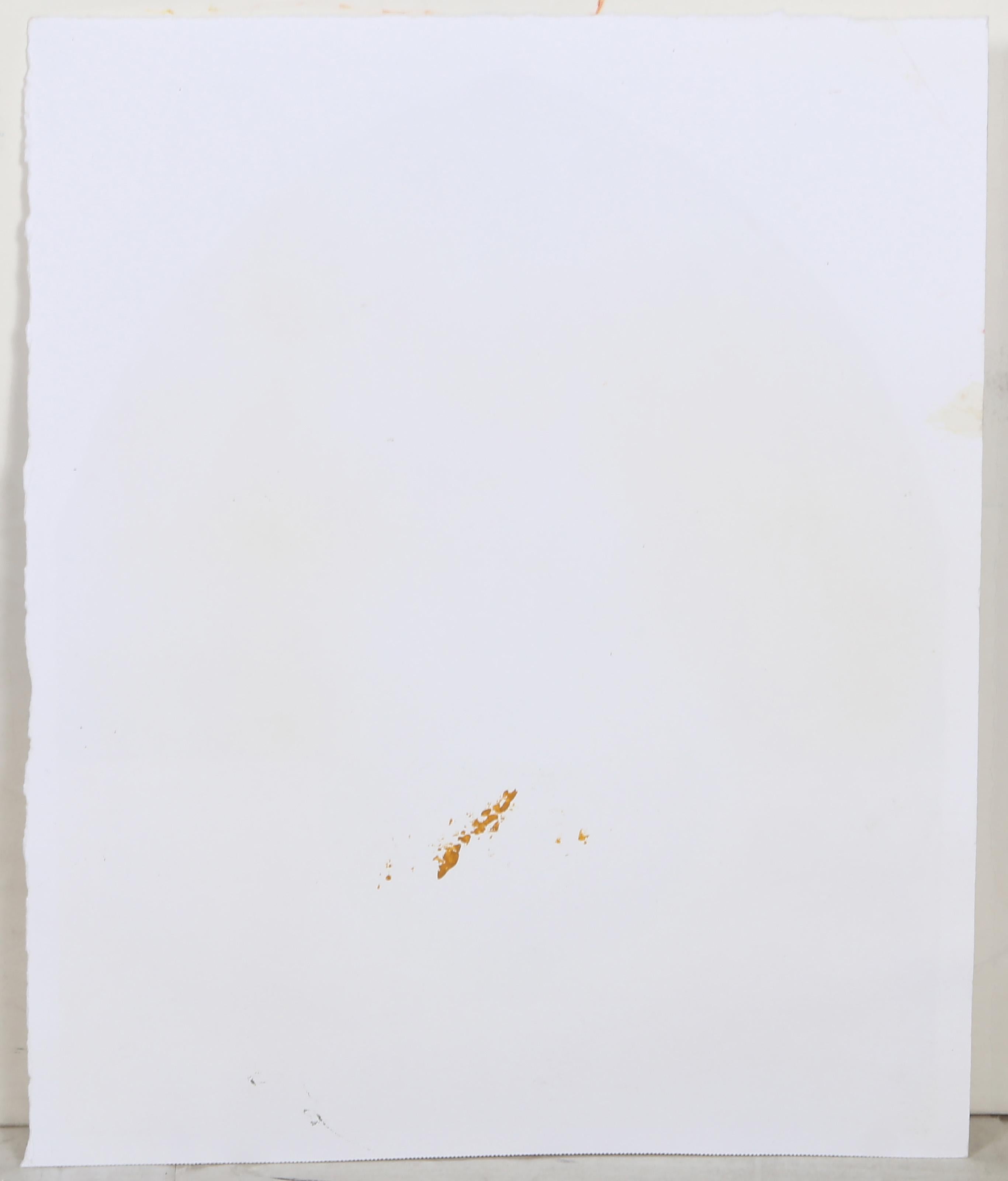 Birnenstillleben, modernes Gouache-Gemälde auf Papier von Robert Kulicke im Angebot 3