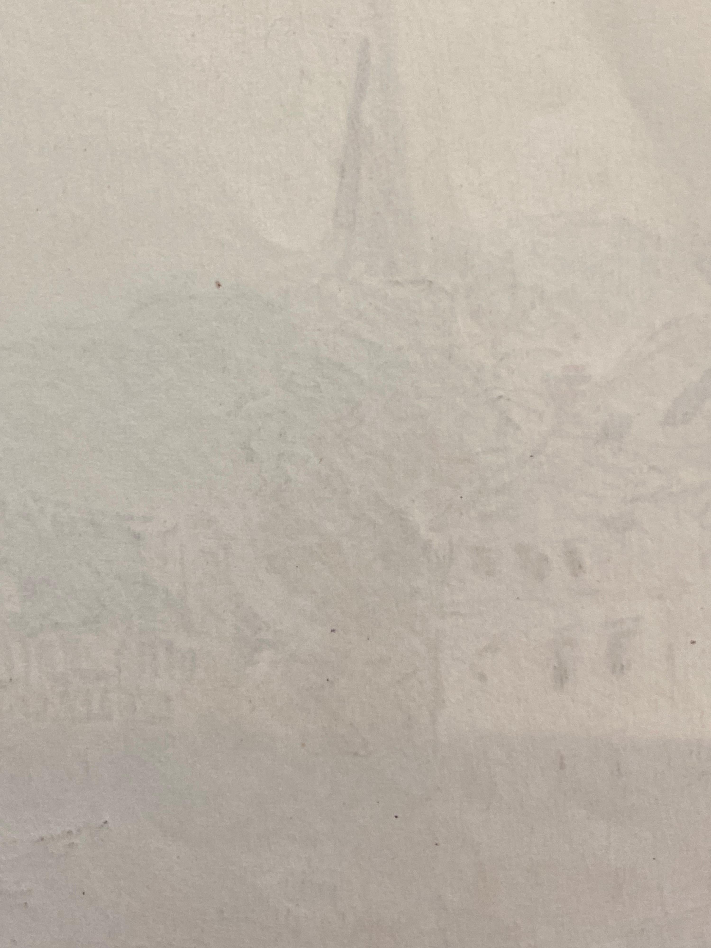 Antique French Dibujo Impresionista a Crayón Firmado Barcos en el Puerto de Honfleur en venta 2