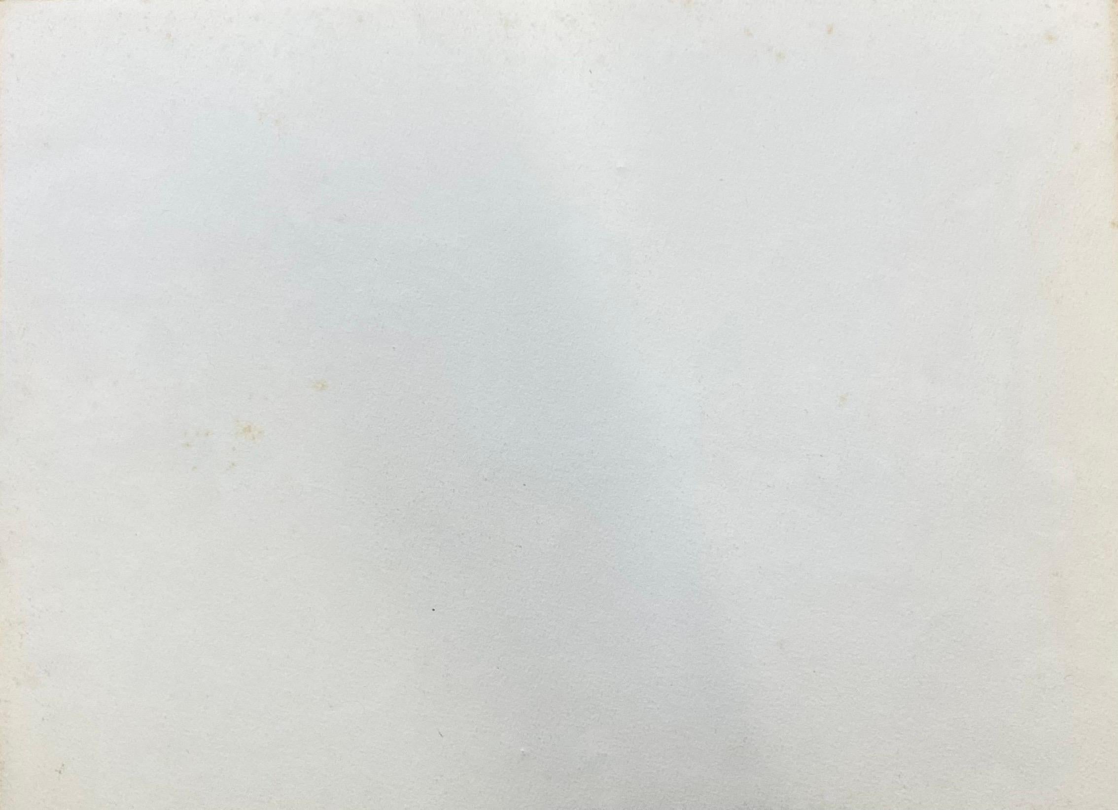 Camille Meriot Pintura a la acuarela firmada en francés, Paisaje de corral en venta 1