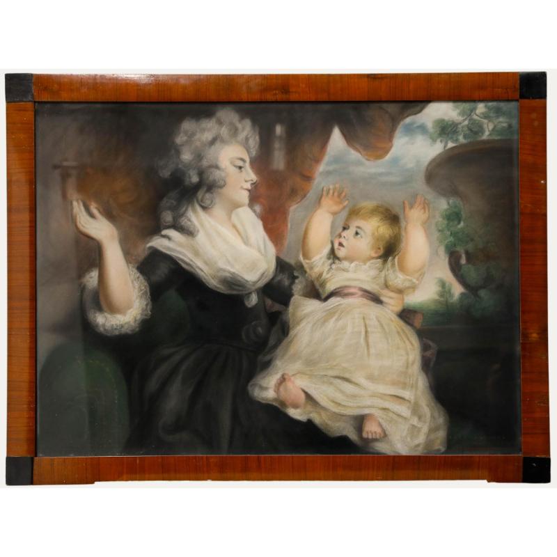 Unknown Figurative Art - After Sir Joshua Reynolds (1723-1792) - 19th Century Pastel, Duchess 
Daughter
