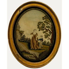 19th Century Embroidery - Walking In The Park