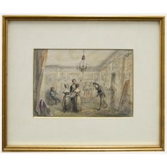 Early 19th Century Watercolour - Hussar Officer