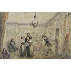 Early 19th Century Watercolour - Hussar Officer