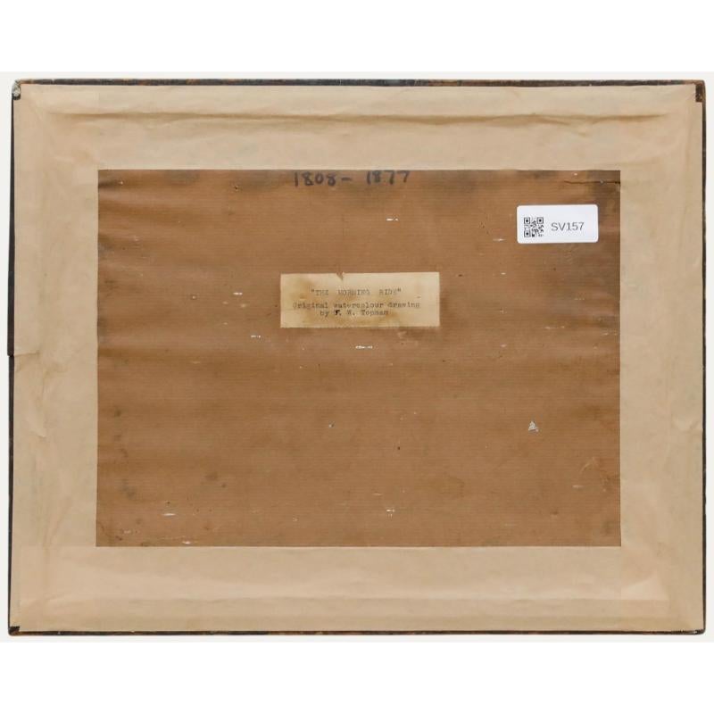 Francis William Topham (1808-1877) - 19th Century Watercolour, The Morning Ride - Beige Figurative Art by Unknown