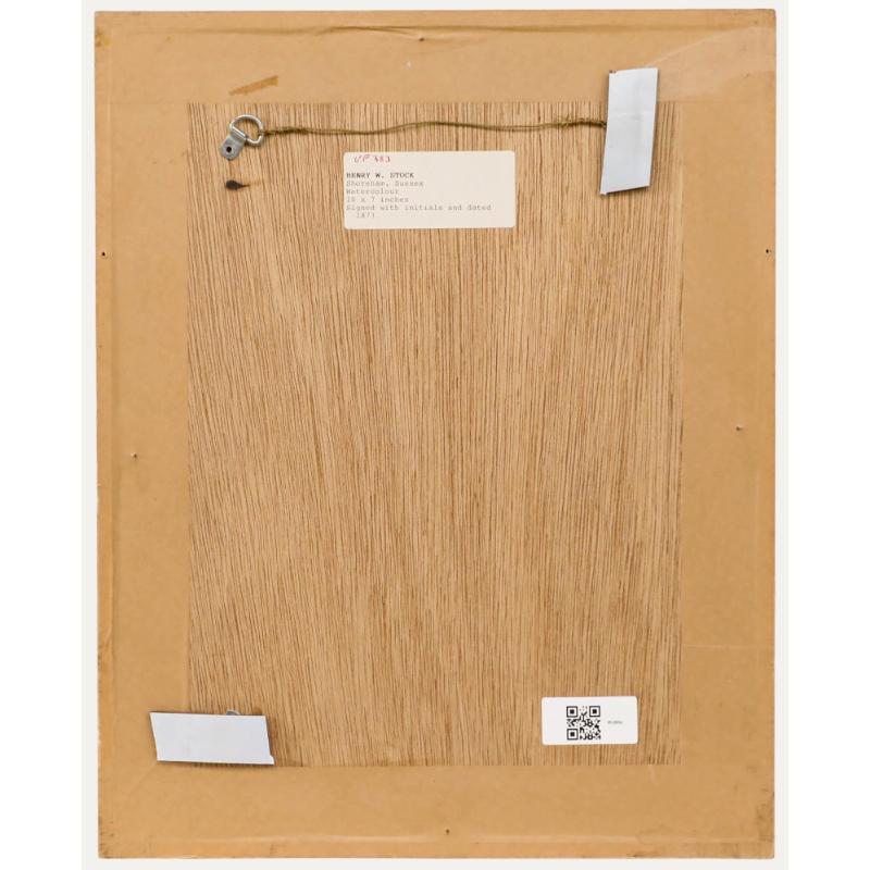 Henry W. Stock (1825-1909) - Framed 1873 Watercolour, Saint Mary de Haura - White Landscape Art by Unknown