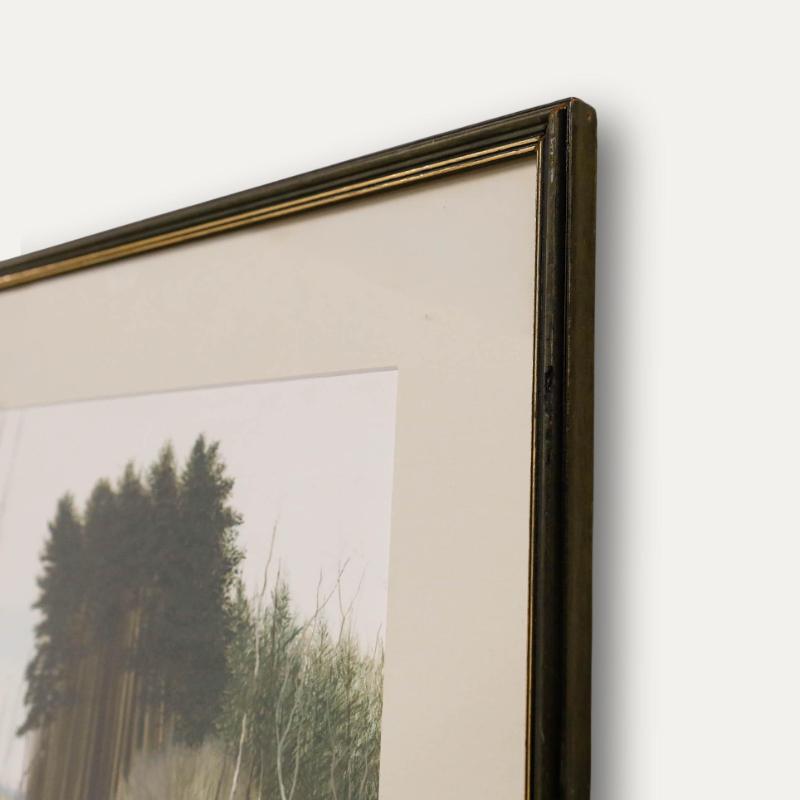 Alan John Greene (1921-2020) - Aquarelle encadrée du XXe siècle, Récolte du saule en vente 1