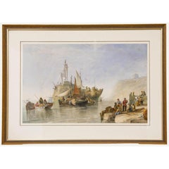 John Francis Salmon (1808-1886) - Framed 1867 Watercolour, Fort Pitt, Chatham
