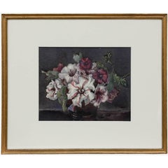 Margaret Worsley - Early 20th Century Watercolour, Still life with Petunias