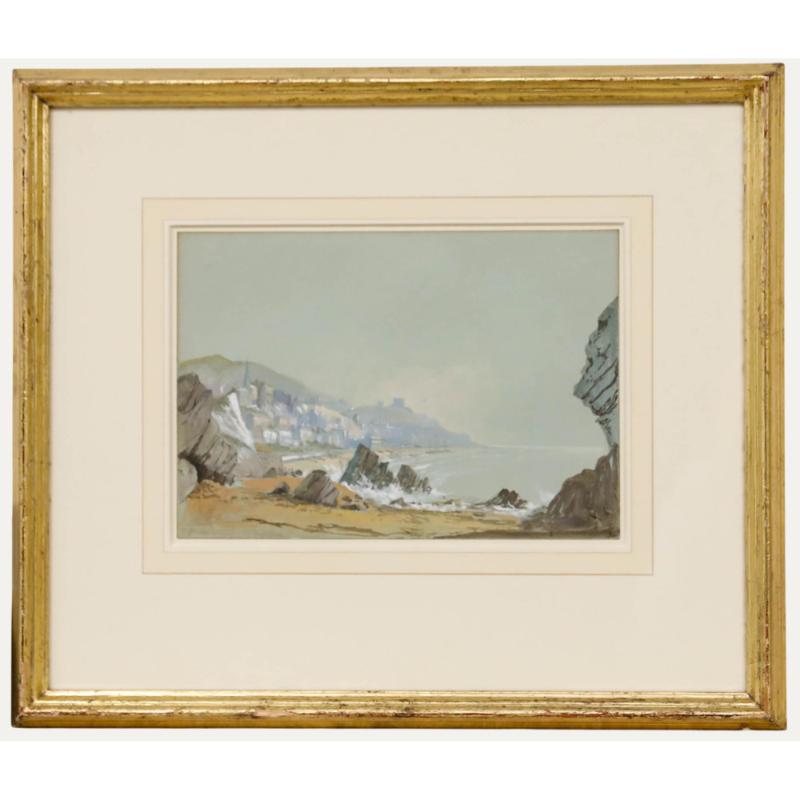 Frederick Clarke (fl.1834-1870) - 19. Jahrhundert Aquarell, Ventnor From The West Sands