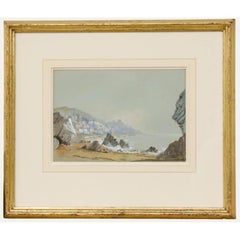Frederick Clarke (fl.1834-1870) - 19. Jahrhundert Aquarell, Ventnor From The West Sands