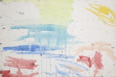 Untitled , Abstract Expressionist Watercolor and Pencil by Dimitri Petrov