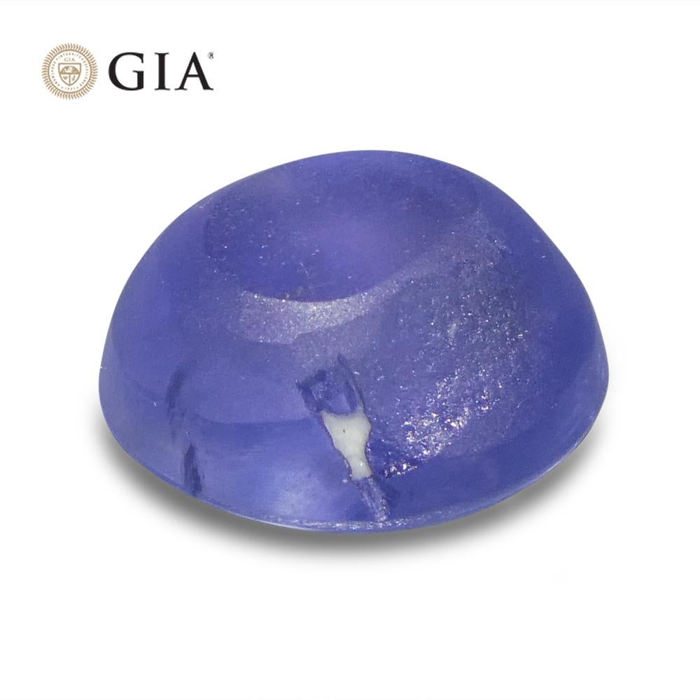 4.75ct Oval Cabochon Blue Star Sapphire GIA Certified Sri Lanka For Sale 6
