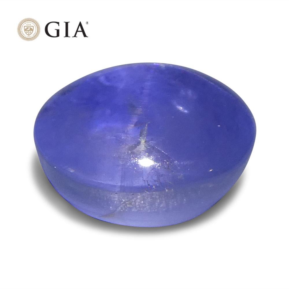 4.75ct Oval Cabochon Blue Star Sapphire GIA Certified Sri Lanka For Sale 7