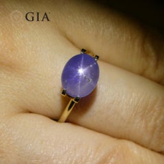 4.75ct Oval Cabochon Blue Star Sapphire GIA Certified Sri Lanka