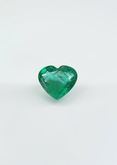 4.76 Carat Emerald, Heart Shape, Zambia
