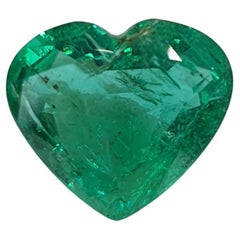 4.76 Carat Emerald, Heart Shape, Zambia