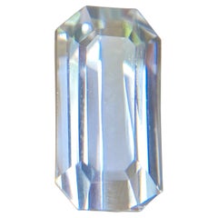 4.76ct Natural Light Blue Aquamarine Emerald Octagon Cut Loose Gem