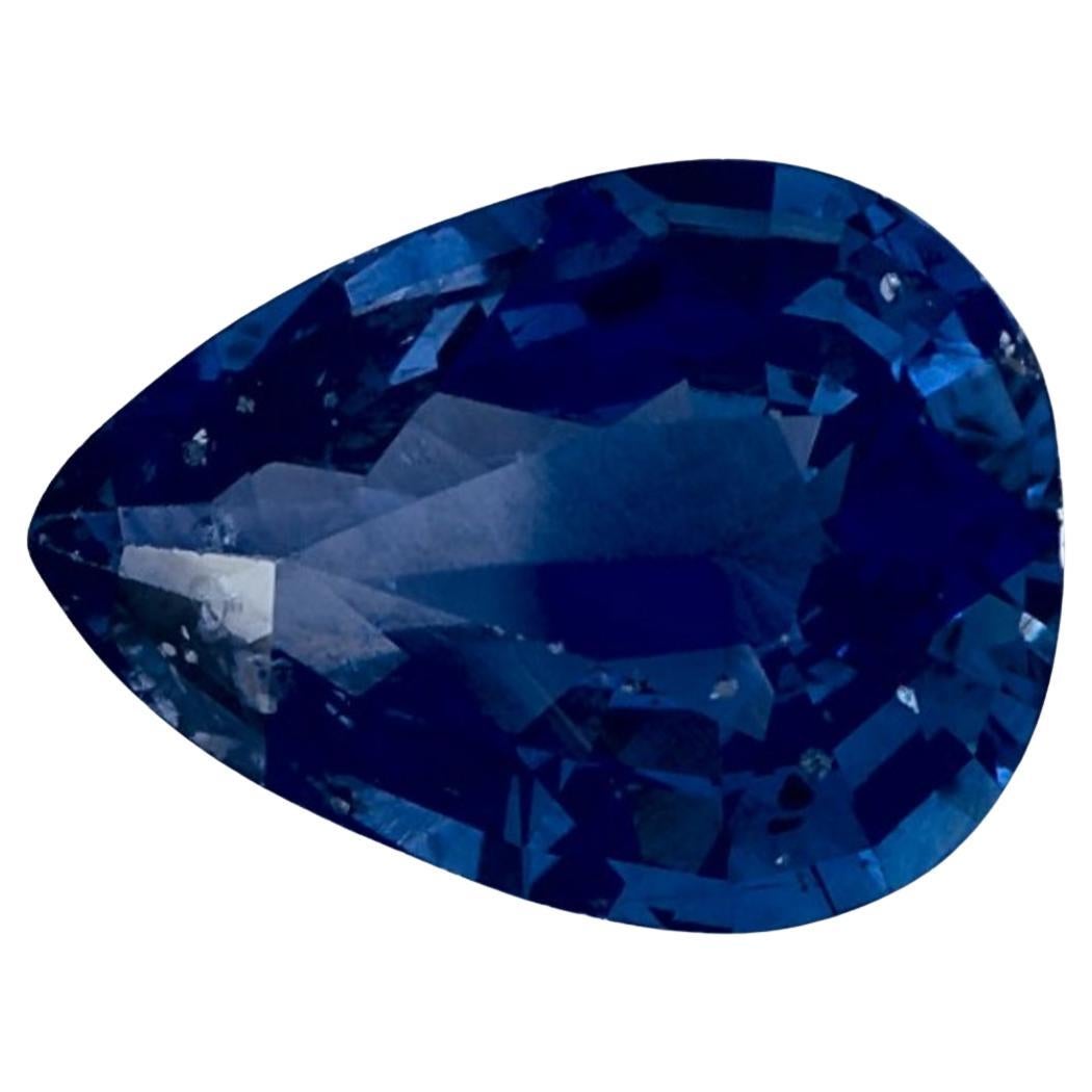 4.77 carati di zaffiro blu a forma di pera sciolto
