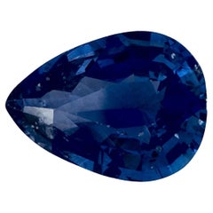 4.77 carati di zaffiro blu a forma di pera sciolto