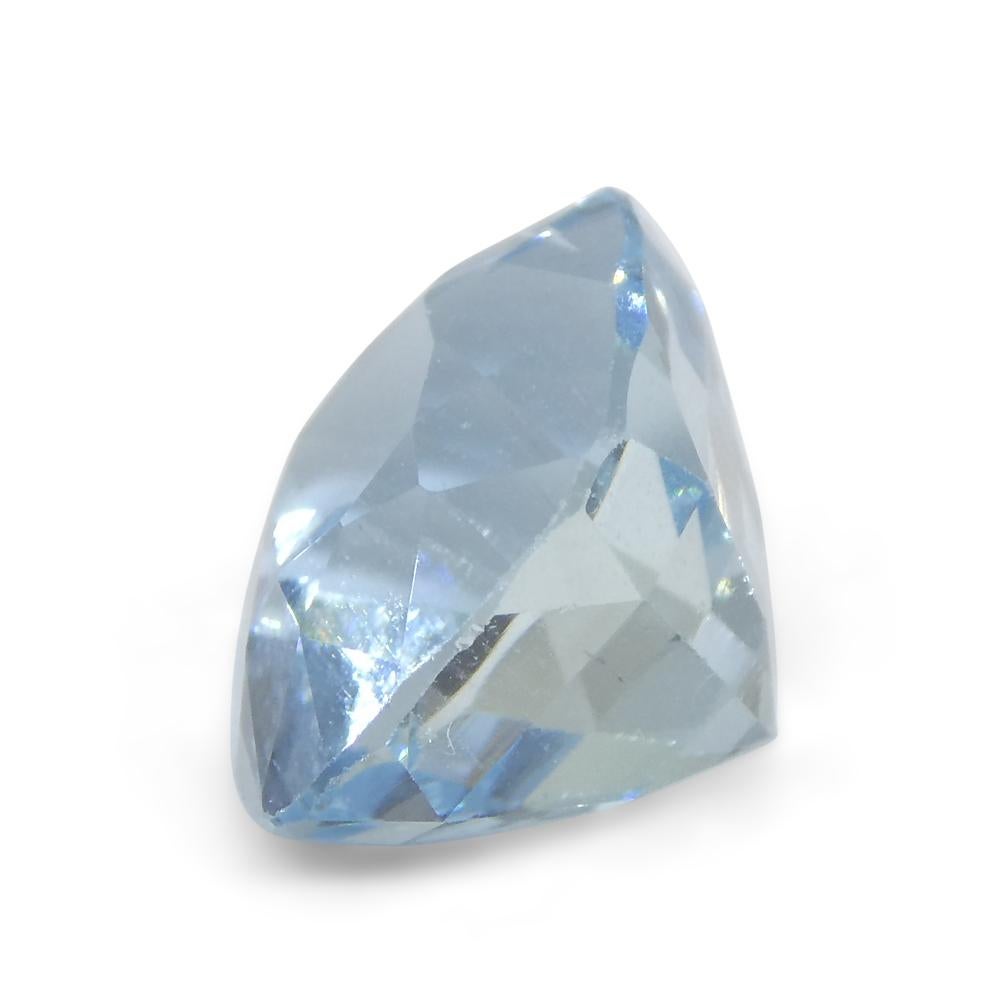 4.77ct Cushion Blue Aquamarine from Brazil For Sale 5