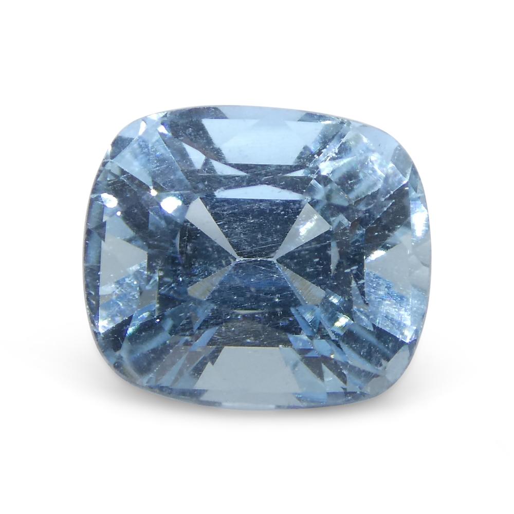 4.77ct Cushion Blue Aquamarine from Brazil In New Condition For Sale In Toronto, Ontario