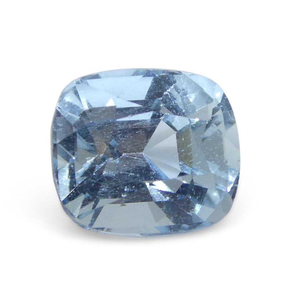 4.77ct Cushion Blue Aquamarine from Brazil For Sale 2