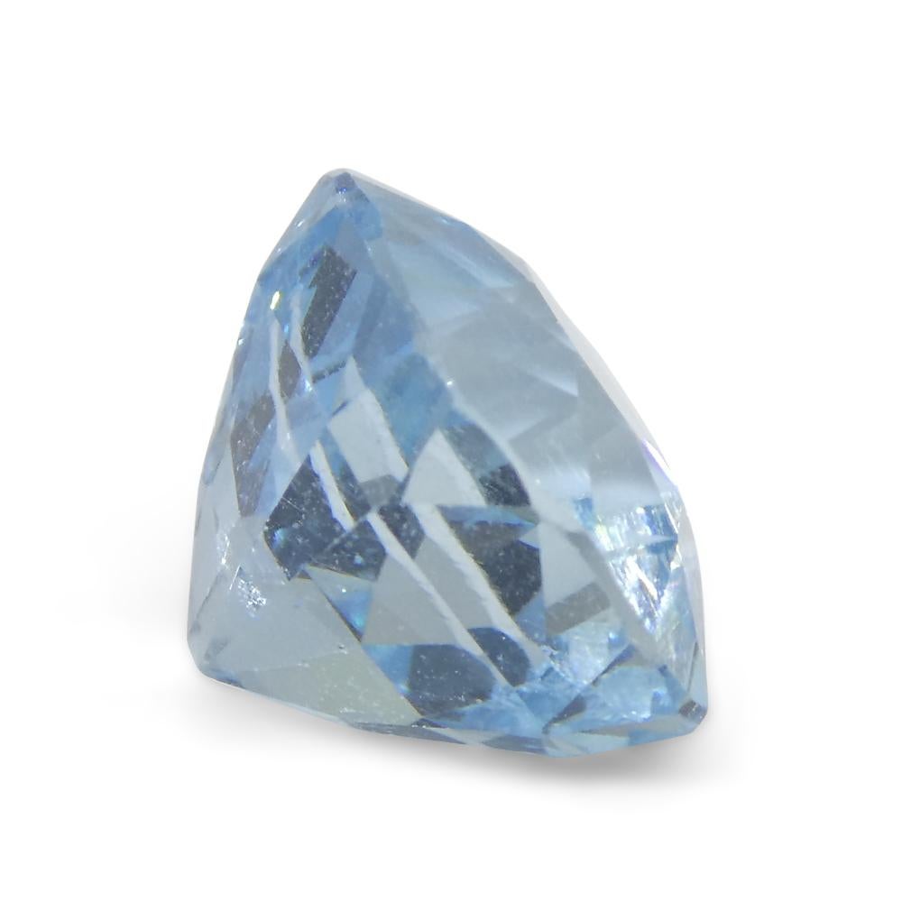 4.77ct Cushion Blue Aquamarine from Brazil For Sale 3