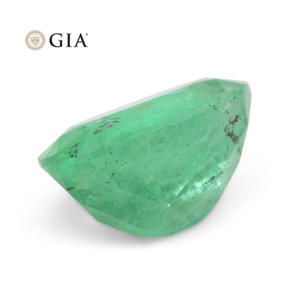4.78ct Oval Green Emerald GIA Certified Colombia For Sale 6