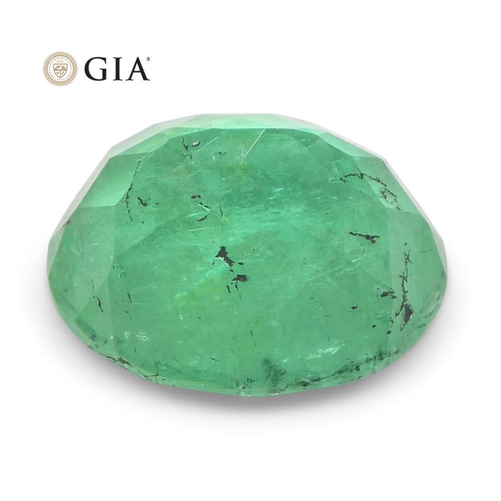 4.78ct Oval Green Emerald GIA Certified Colombia For Sale 11