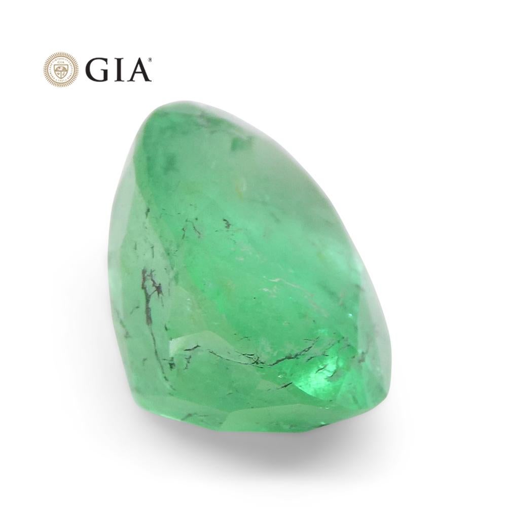 4.78ct Oval Green Emerald GIA Certified Colombia For Sale 2