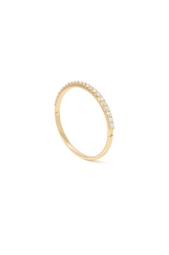 4.79 carat Canadian Natural Diamond Bangle in 18K Yellow Gold