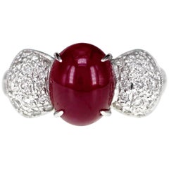 4.79 Carat Ruby Solitare Ring