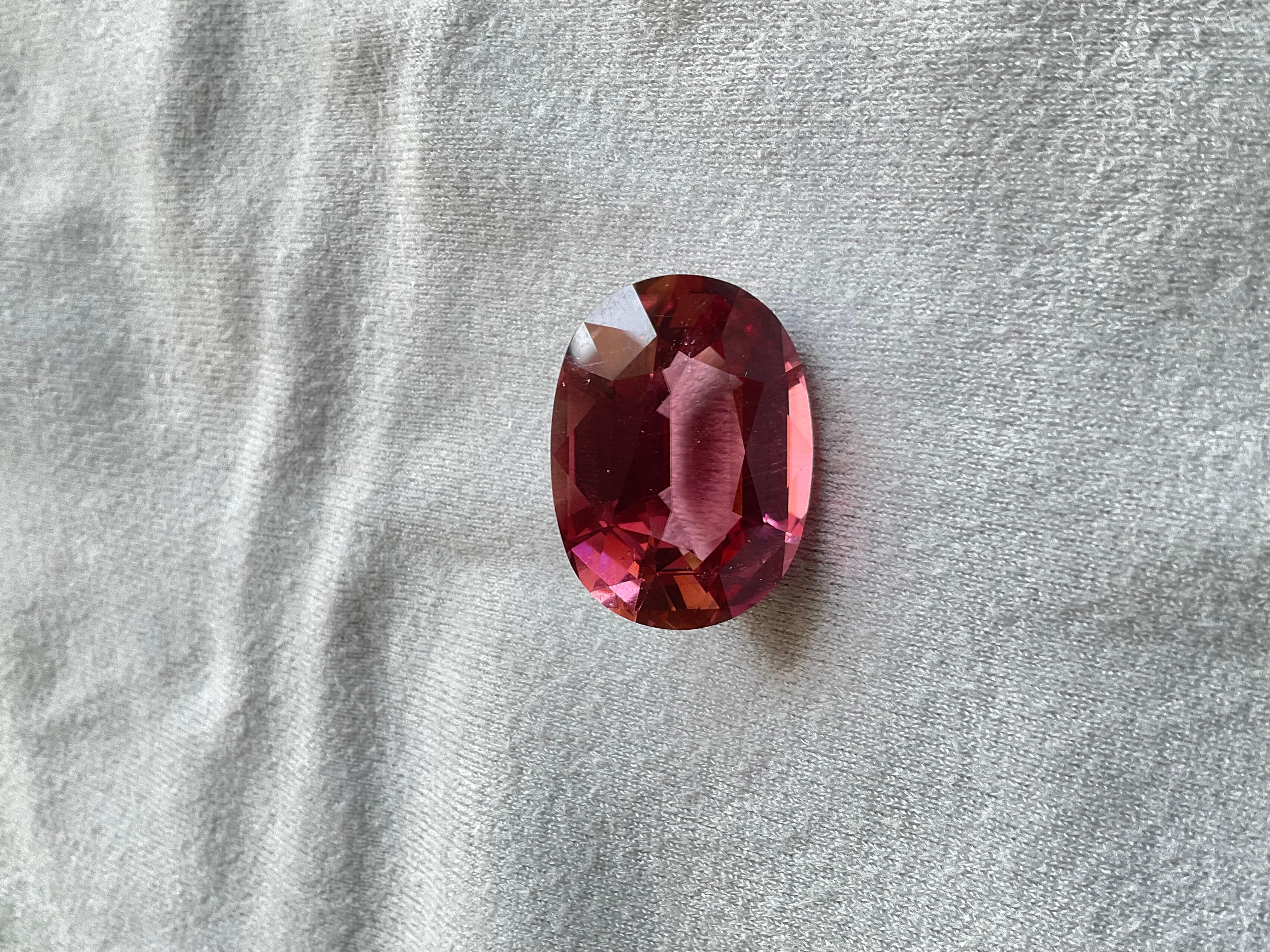 47.94 Carats Top Quality Tourmaline Oval Cut Stone Fine Jewelry Natural Gemstone 4