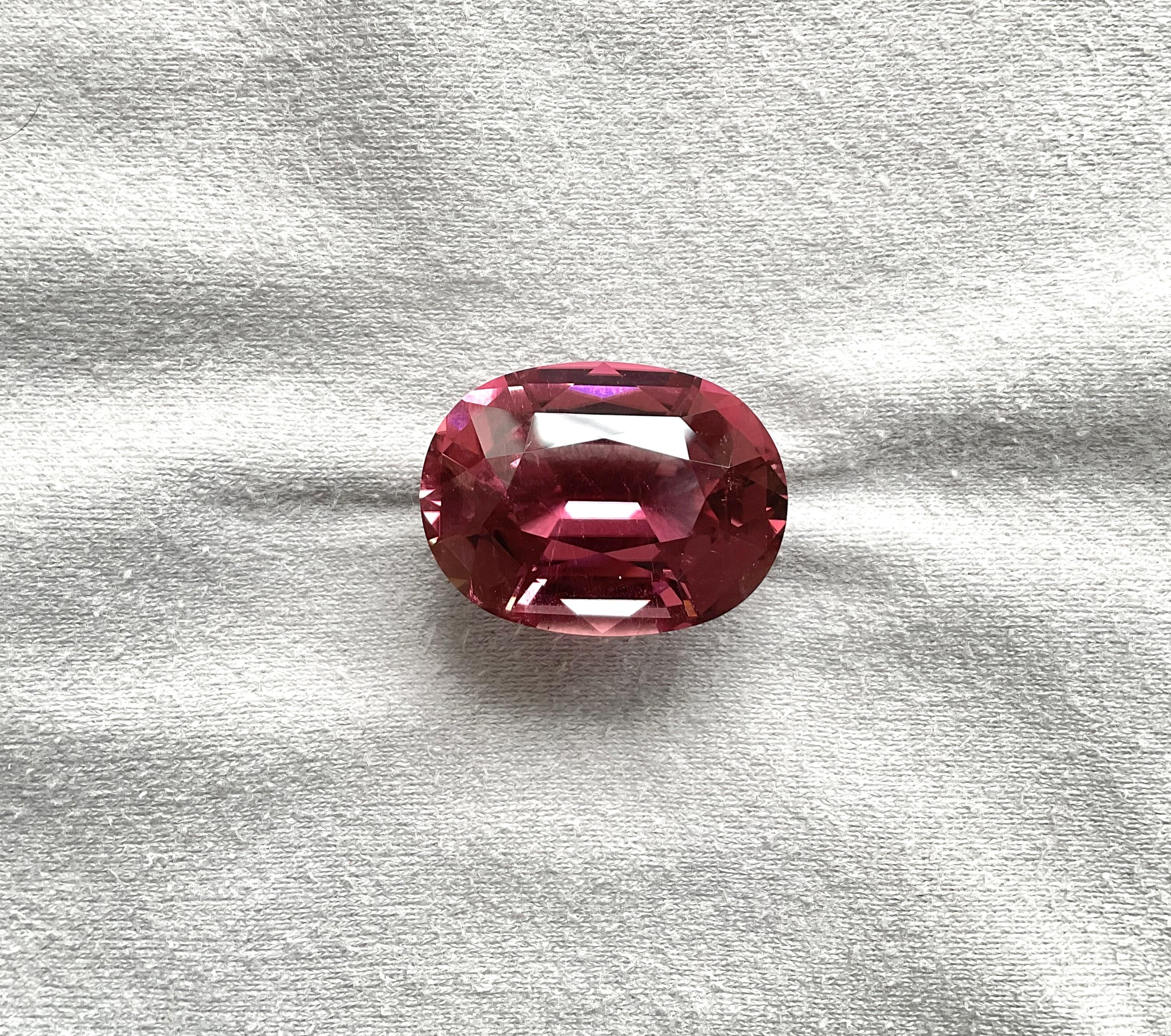 Art Deco 47.95 Carats Pink Tourmaline Top Quality Oval Cut stone For Jewelry Natural Gem