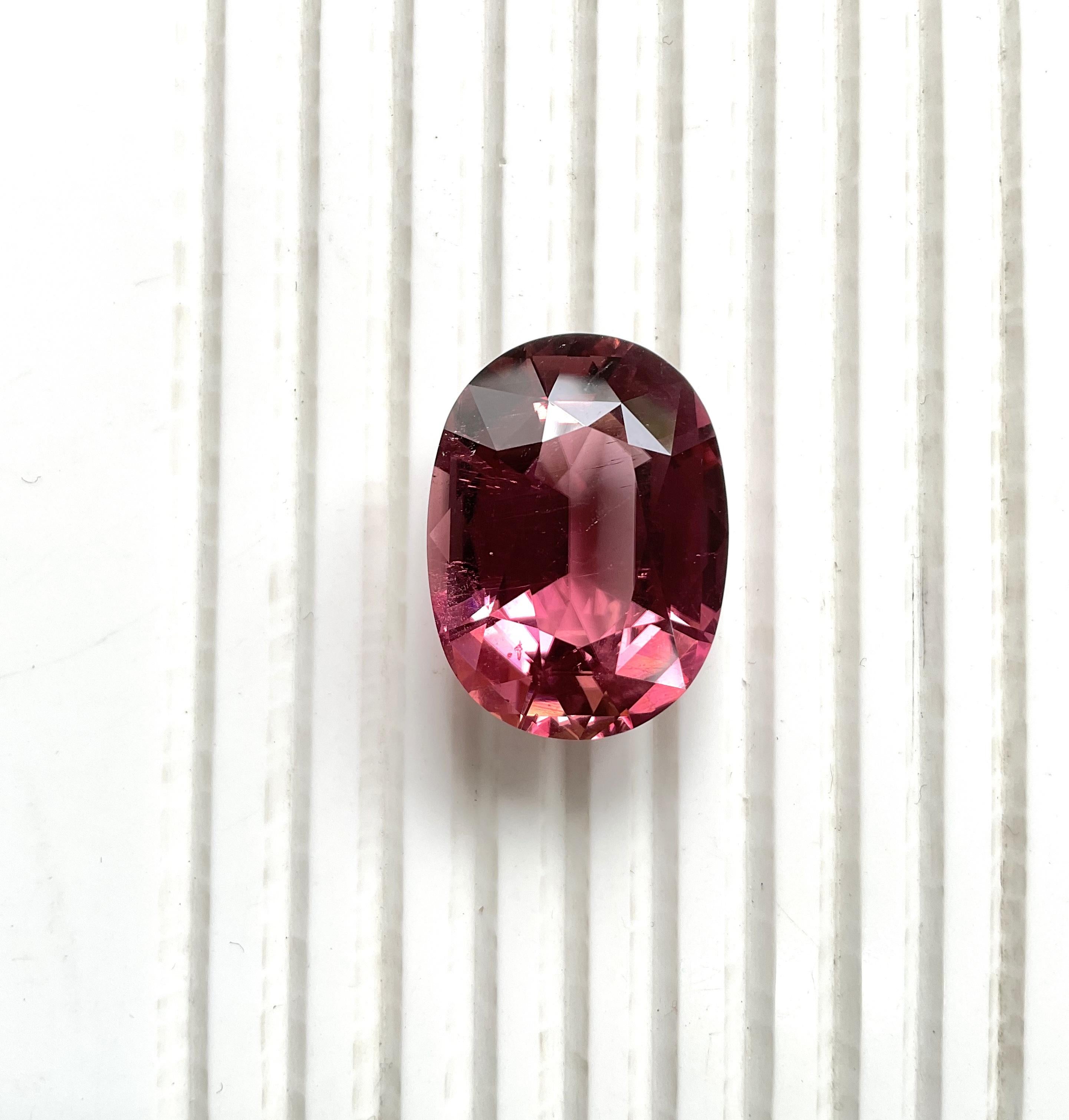 Women's or Men's 47.95 Carats Pink Tourmaline Top Quality Oval Cut stone For Jewelry Natural Gem