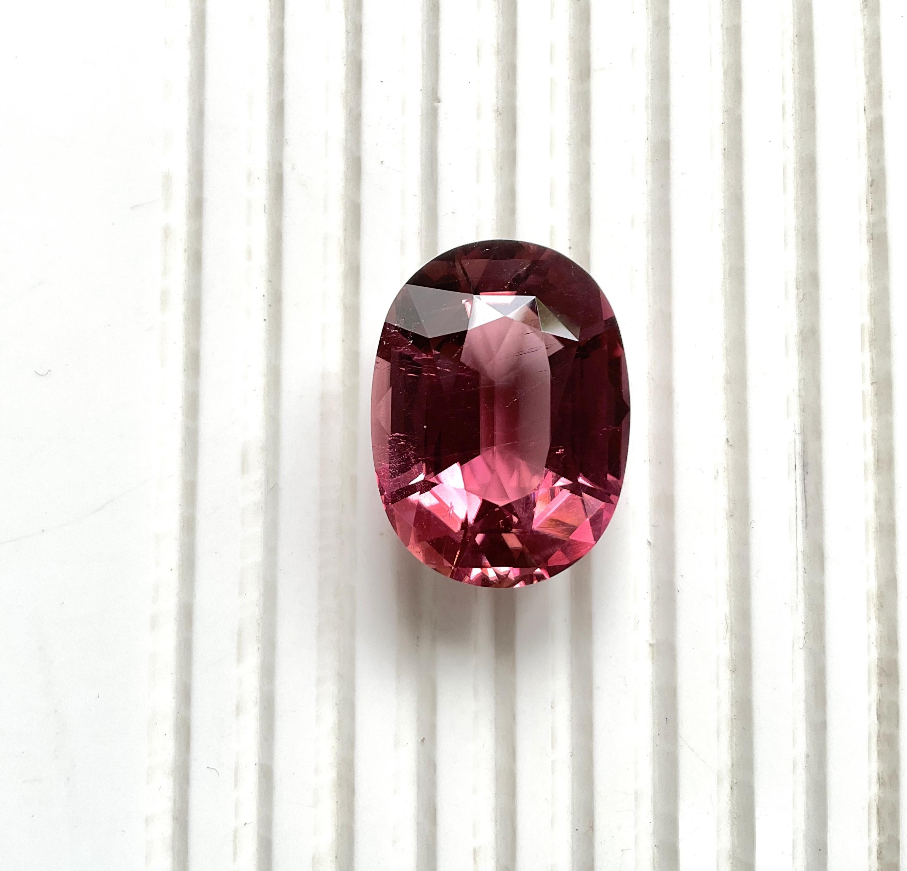 47.95 Carats Pink Tourmaline Top Quality Oval Cut stone For Jewelry Natural Gem 1