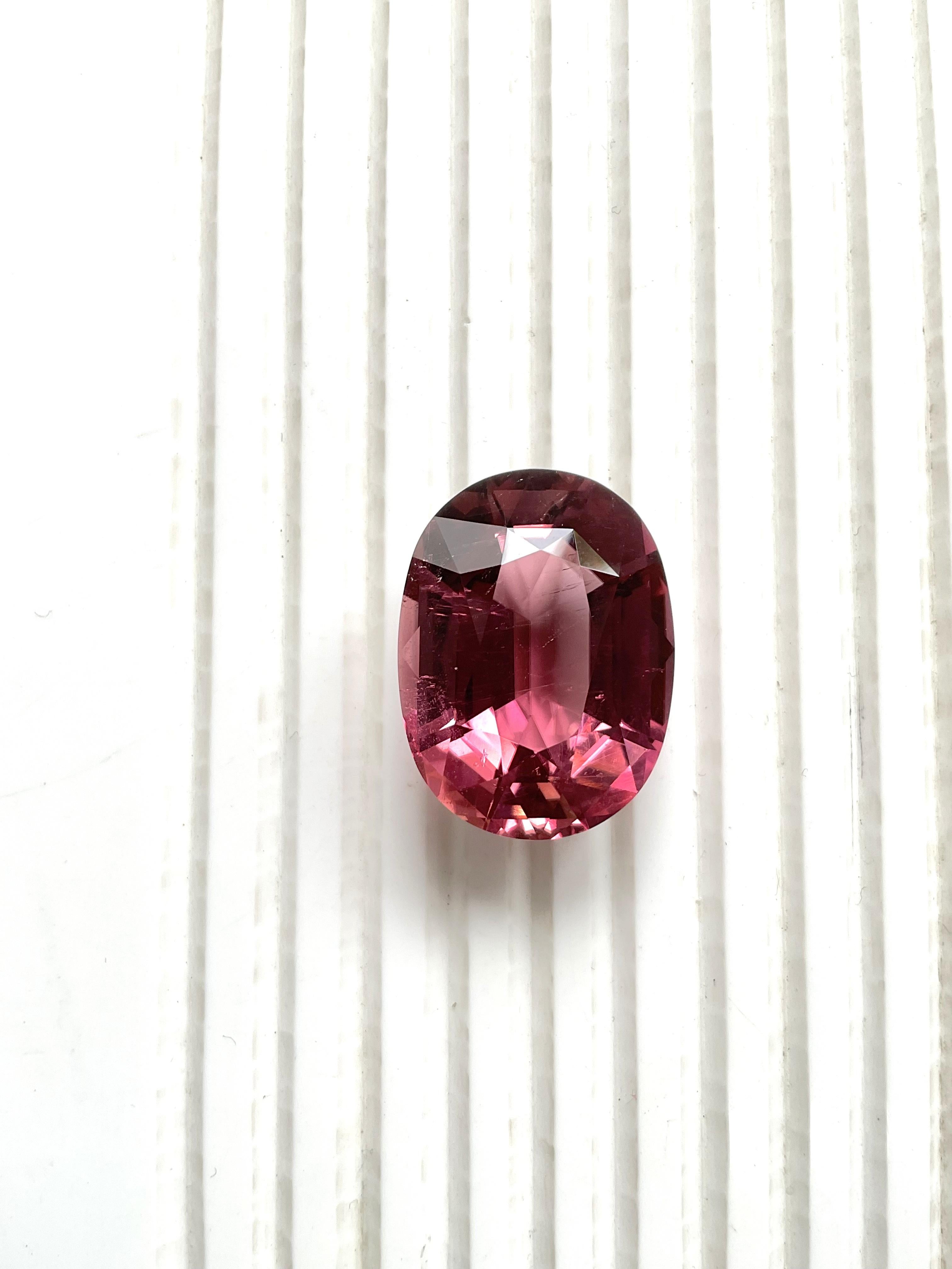 47.95 Carats Pink Tourmaline Top Quality Oval Cut stone For Jewelry Natural Gem 2